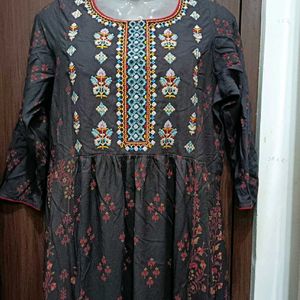 Beautiful Dark Grey Kurta