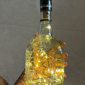 glass bottle lamp for home decore