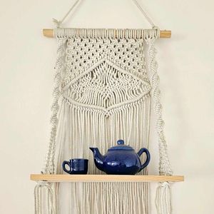 Handmade Macrame Wall Hanging Shelf