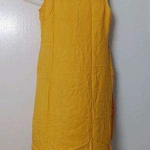 Mustard (Yolk-Yellow) Casual Kurta with Pocket