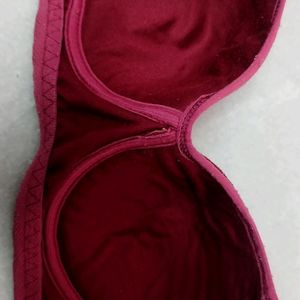 Maroon Padded Bra