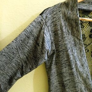 Grey Net Pattern Jacket