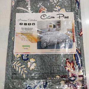 One Bed Sheet With Pillow Cover