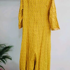 Mustard Yellow Jumpsuit For Festive Season