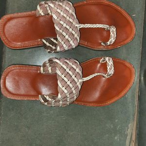 Pink braided Flats Grab At Your Price