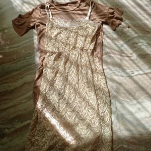 2 In One Korean Lace Dress