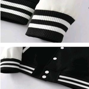 Varsity Jacket For Men/ Women In Black Colour