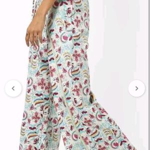 New A Jio  Branded Floral Print Palazzos / Pant