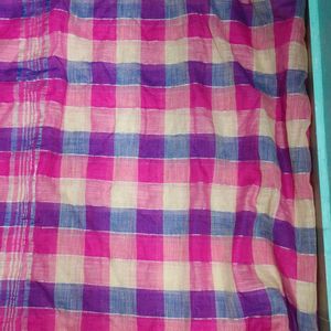 Cotton Silk Multicolor Saree