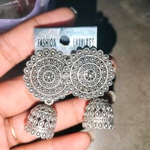 Silver Jewellery Jhumka 💗