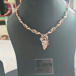 92.5 Rose Gold Neckpiece WTH Earings