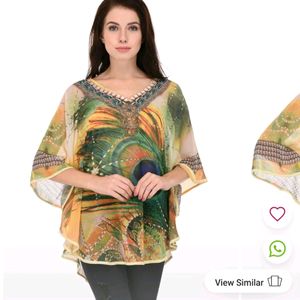 Peacock Feather Kaftan