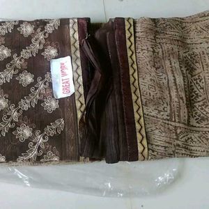 Brown Saree