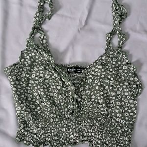 Shein floral tank top