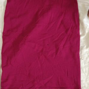 Wine Colour Mini Skirt