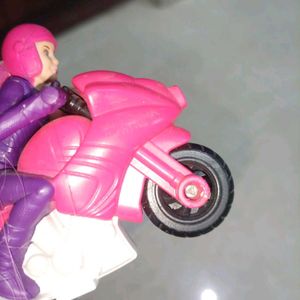 Barbie Motorcycle Toy + Bunny Rabbit