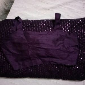 Purple ReadyWear Saree