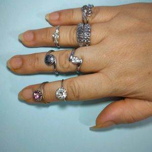 17 Different Type Rings (Free Size)