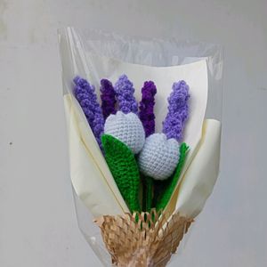 Crochet Tulip And Levender 🌷🫶🏼 Bouquet 💐