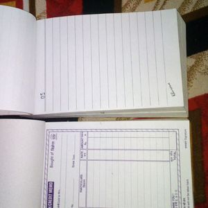 Cash Memo And Duplicate Book