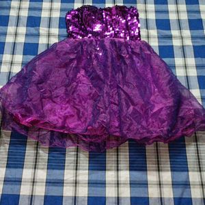 Celebrity Sequin Party Dress Mini Purple 💜