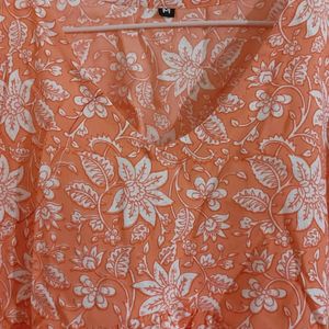 Orange Short Kurti