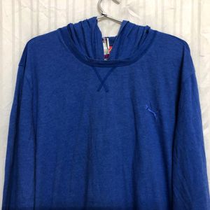 Puma Blue Long Sleeve hoodie