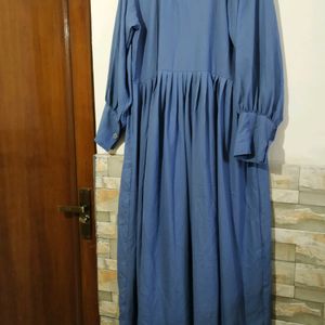 Ice Blue Aesthetic Abaya, Modest Dress