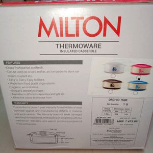 NEW BRANDED MILTON ORCHID THERMOWARE CASSEROLE