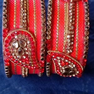 Heavy Red Bangle