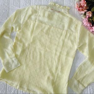 Korean pastel yellow top