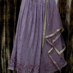 Purple Lehnga Choli With Duppata