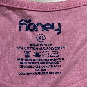 Baby Pink T -shirt For Women