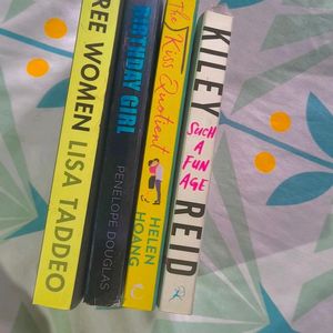 Four Books + One Free + Bookmarks