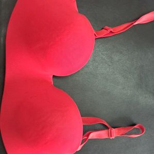 Red Seamless Bra