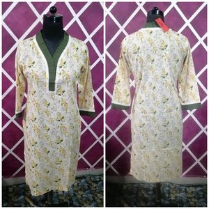 Frill Printed Kurti