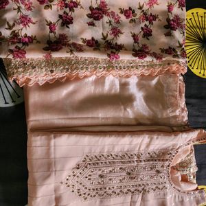 Peach Ethnic Suit