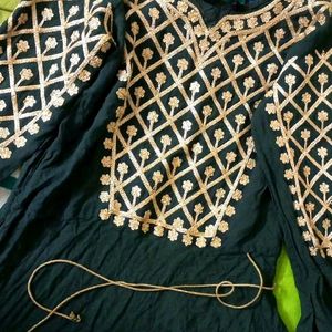 ➡️New Dark Green Embroidery Anarkali🥳🤩❤️