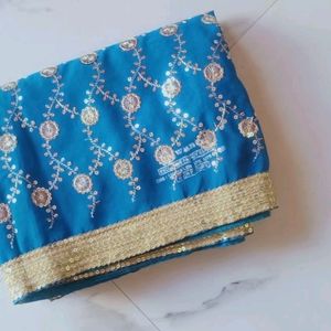 Beautiful Blue Colored Saree.💙