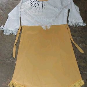 Designer Western Kurti With Attached Poncho