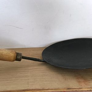 Iron Tawa & Handle By wood