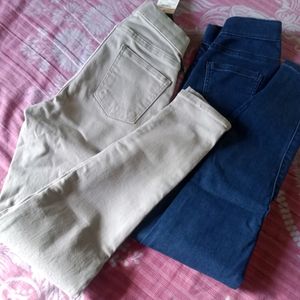 Two Mid Rise Skinny Jeggings Only Rs 500/-