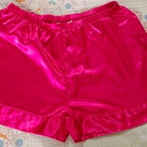 Lounge Wear Satin Shorts