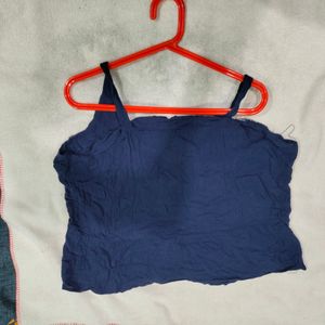 Navyblue Colour Sleeveless Croptop