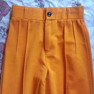 Mustard Yellow Trouser For women