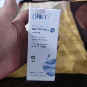 Plum Nicinamide Or Rice Water Face Serum New Seal