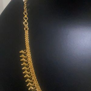 Hand Made One Gram Gold Jwellary Necklace 18 Inches.wholesale Price.never Seen Again In This Price