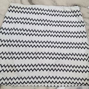 Skirt With Zig Zag Print