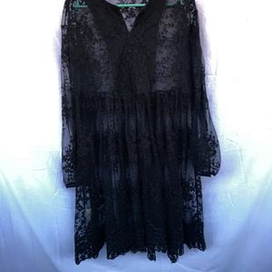 Combo Tops With Lace Dress