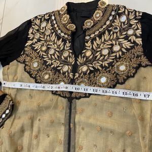 New Partywear Dabka Work Kurta With Dupatta